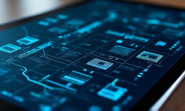 A sleek digital logistics dashboard showing truck locations and data analytics